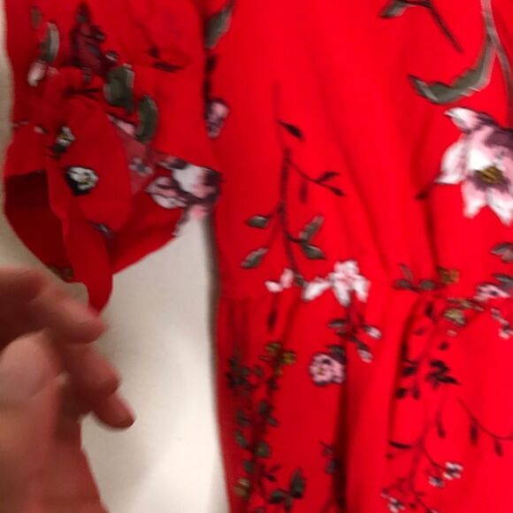 Hm maternity floral tie sleeve‎ wrap dress - Picture 5 of 7